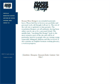 Tablet Screenshot of joannemossdesign.com